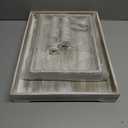 Decorative Tray - Cupcake Stand Two Tiered Tray Farmhouse Rustic 2 Tiered Serving Tray for Home and Kitchen Decor, Party, Weddings-Holiday Decoration Customizable Display Options