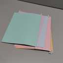 BALEINE File Organizer Box with Lid, Collapsible File Folder Organizer with Plastic Slide, Hanging File Folder Box for Office Document Storage (1 Pack, Pink)