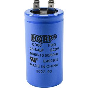 HQRP Start Capacitor Replacement for LiftMaster 30B363 30B532 30B532-1 Sears Craftsman, Chamberlain, Master Mechanic 1/2 Hp Garage Door Opener 53-64MFD 53-64uf 220V CD60