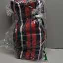 Buffalo Plaid Outdoor Rugs, 3'x5' Orange and Black Checkered Indoor/Outdoor Area Rug, Layering Rug for Hello/Welcome Door Mat, Washable Cotton Woven Farmhouse Mat for Fall Front Porch Dcor