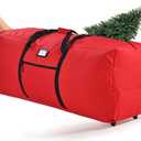 7.5 ft Christmas Tree Storage Bag - Heavy-Duty Waterproof, Dust-Proof, and UV-Proof, with Dual Zipper, Adjustable Straps, and Universal Wheels