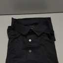 Men's Golf Short Sleeve Solid Ottoman Polo Shirt, Black, X-Large