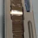 V-MORO Lightweight Bands Compatible with Apple Watch Series 11/10/9/8/7 38/40/41/42mm Fashion Cute Bracelet Band Rose Gold Stainless Steel Buckle Watch Strap for iwatch Series SE/6/5/4/3/2/1,Caramel