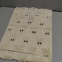 Artoid Mode Beige Ghost Soft Plush Faux Fur Jacquard Halloween Table Runner, Holiday Kitchen Dining Table Decoration for Home Party Decor 13x72 Inch