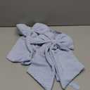 Riceshoot 2 Pcs Large Crib Bows 11 x 16 inch Coquette Bow Decorations for Nursery Crib Canopy Bed Large Bow Room Nursery Decor Infant Bassinet Bedroom Decor for Gender Reveal Gifts (Blue)