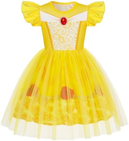 HenzWorld Halloween Costumes for Kids Pirate Costume Princess Dress up for Girls Birthday Cosplay Party Outfit Tulle Dress 130