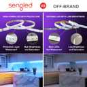 Sengled Smart LED Strip Lights, 16.4ft Wi-Fi LED Lights Work with Google Home, 16 Million Colors, RGB, Music Sync, Adjustable Length, 25,000 Hours Life, Multi-Mode Support for Game, Movie