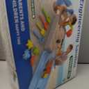 Sandbox with Lid, Kids Construction Sand Box with Excavator, Crane, Molds for Sensory Play, Toddler Outdoor Indoor Toys for Boys Girls Ages 3+ (Pink)