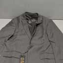 Cooper & Nelson Men's Suit Slim Fit, 3 Piece Suits for Men, One Button Solid Jacket Vest Pants with Tie, Tuxedo Set Dark Grey S