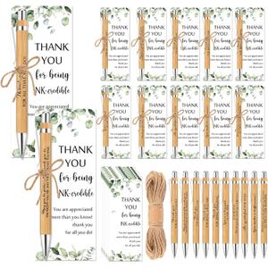 Fulmoon 120 Set Appreciation Gifts Christmas Appreciation Gifts for Coworker May You Be Proud Sign Wood Bamboo Pen with Thank You Bookmark for Classroom Teacher Student Employee Christmas Party Favor
