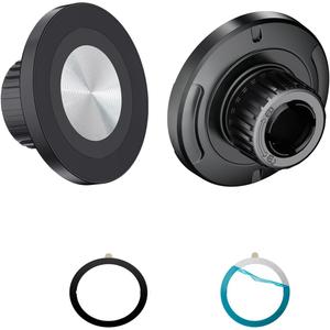 Car Phone Holder Mount Replacement Magnetic Base with 17mm Ball Head Socket Joint for iPhone Magsafe Case 15 14 13 12 Cell Phone Clip Rotation Air Vent Dashboard Windshield Stand