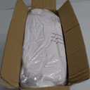 HYLEORY King Mattress Pad Quilted Fitted Mattress Protector Cooling Pillow Top Mattress Cover Breathable Fluffy Soft Mattress Topper with 8-21" Deep Pocket (White)