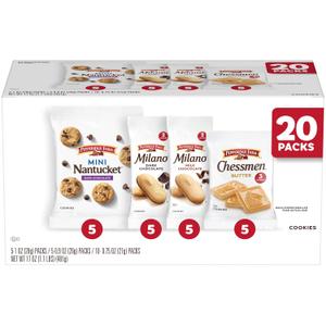 Pepperidge Farm Cookies Variety Pack, Snack Packs, 20 Pk BBD: 05/10/2026