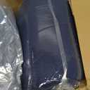 SmoothNovelty 2 Pcs Indoor Outdoor Chaise Lounge Cushions Sponge Bench Outdoor Furniture Chaise Cushions Patio Chair Furniture Replacement (Dark Blue)