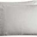 Bare Home Flannel King Pillowcases Set of 2-100% Cotton - Velvety Soft & Cozy - Double Brushed Heavyweight Flannel Pillowcases (King Pillowcase Set of 2, Light Grey)