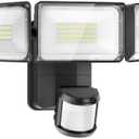 Olafus Battery Operated LED Flood Light Outdoor, 2000LM 6500K Motion Sensor Security Lights, IP65 Waterproof, Battery Powered Motion Detector Outdoor Light for Yard Garage - 1 Pack