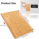 Adrattnay Wooden Bead Boards for Jewelry Making with Box, 16.9 x 11.4 Bamboo Beading Board for Bracelet Necklaces Making, Beginners Bead Design Board Measuring Beads Tray