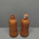 2 Pcs Olla Terracotta Watering Pot with Lid Large 34 Oz/1l Terra Cotta Self Watering Pots for Indoor Outdoor Plants Self Irrigate Spikes Ceramic Plant Waterer Set(Lovely,34 oz)