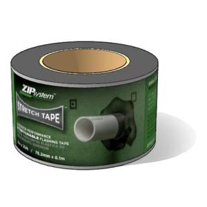 ZIP System Stretch Tape - Flexible Adhesive Flashing - Advanced Acrylic Adhesion - for Sealing Around Curves, Corners, Windows & Doors - Professional-Grade - Weather Protection - 3" x 20' Roll