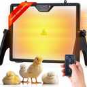 NEWTRY Chicken Coop Heater, 200W Dual-Sided Heating, Remote Control & Temp Adjustable for Chickens, Ducks, Geese, Cats & Dogs
