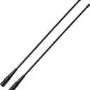 TWAYRDIO 144/430MHz Dual Band Flexible Whip Antenna, SMA Male, 14-Inch, for YAESU VERTAX TYT PUXING WOUXUN 2M/70CM Walkie Talkies VHF UHF Handheld Radios, Pack of 2