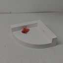 Alsonerbay White Corner Shelf Wall Mount, Set of 3 Floating Shelves for Storage and Display, Rustic Wood Shelves for Bedroom, Living Room, Bathroom, Entryway, Garage