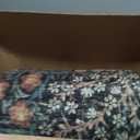 Vintage Washable Square Rugs 8x8 for Living Room, Ultra Soft 8x8 Area Rugs for Dining Room, Bedroom, Non Slip Stain Resistant, Dark Green Oriental Floral Large Floor Carpet Décor