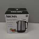 AROMA 1.7-Liter Electric Kettle with Rapid Boil and Auto-Shut-Off in Stainless Steel (AWK-1401SB)