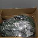 Adeeing 6FT Christmas Garland with Lights, Xmas Battery Operated Artificial Rattan with Classic Silver Decorations, Xmas Garland for Home Indoor Fireplace Mantle Outdoor Decor, Silver