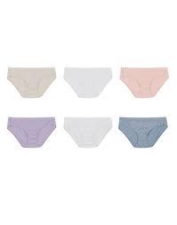 Hanes Women's Pure Comfort Hipster 6 Pack, M