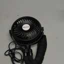 AMACOOL Battery Operated Stroller Fan, Baby Travel Essentials for Beach Disney, Newborn Boy & Girl Showers Gifts Registry Search, Rechargeable Clip On Fan for Car Seat Wagon Crib Bike Treadmill