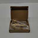 SUT 20PCS Gold Plastic Forks and Spoons Heavy Duty Set, Gold Disposable Silverware, Gold Cutlery, Gold Disposable Utensils, Plastic Flatware Includes 10Forks, 10 Spoons for Party