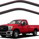 in-Channel Window Rain Guards Visors for 1999-2016 Ford F250-F550 Super Duty Regular Cab/SuperCab, Window Vent Wind Shades Deflectors Shield for 99-16 F250-F550 SD Standard/Extended Cab 2 piece