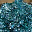 6 FT Pop Up Christmas Tree with 100 LED Timer Lights & Remote, Purple Collapsible Christmas Tinsel Tree Artificial Pencil Tree Xmas Decoration for Holiday Home Office Party, USB Powered