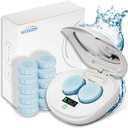 2.0 Ultrasonic Contact Lens Cleaner with USB-C Charger and Solution Soak Case Kit for Colored, Soft, RGP and OK Lenses
