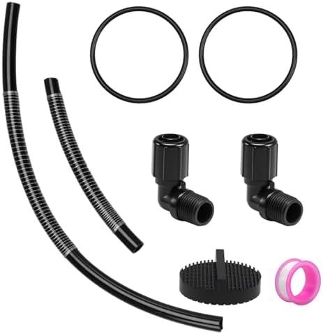 RUHUALIFE Pool Chlorinator Parts, 1/2" NPT Tube Connector, 5/8" OD Tube, Screen and O-Rings Compatible with Pentair Rainbow Auto Feeder/Chlorinator 320 322 Replace#: R172272 R172091 R172009 R172255