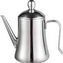 IMEEA 1 Quart Large Olive Oil Dispenser Bottle SUS304 Stainless Steel Oil Dispenser with Drip Free Spout