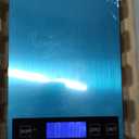 33lb Food Scale, Digital Kitchen Scale Batteries and USB Charging,1g/0.05oz Precise Graduation, Waterproof Stainless Steel with LCD Display Weight Grams and oz for Cooking Baking (Stainless Steel)