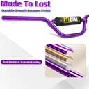7/8" Pit Bike Handlebars with Foam Pad – Motorcycle Handlebars for CRF YZF KXF KLX RMZ DRZ Dirt Bikes, ATV, Quad, E-Bike Mods,T6 Aluminum 7/8 Motorcycle Handlebar Upgrade (Purple)
