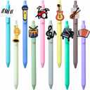 YJ PREMIUMS 10PC Music Pens Song Writing Pen Musical Instruments Lyrics Rhythm Guitar Violin Drums Office Supply Recital Gifts For Music Lovers Choirmates Piano Teacher Students Bandmates Musicians