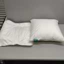 Oubonun 18"x18" Pillow Inserts (Set of 2) - Throw Pillow Inserts with 100% Cotton Cover - 18 Inch Square Interior Sofa Pillow Inserts - Decorative Pillow Insert Pair - White Couch Pillow