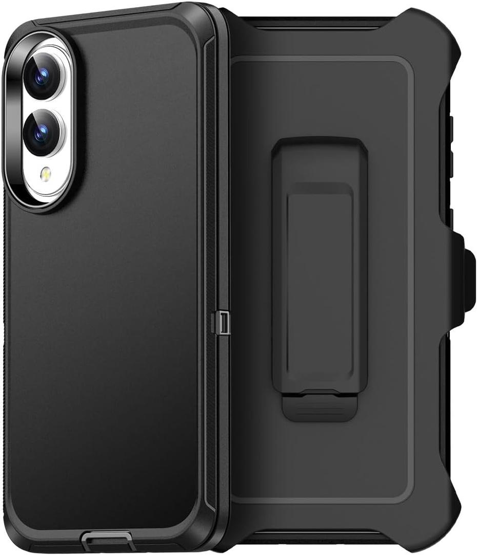 AICase Belt-Clip Holster Case for Samsung Galaxy S25 Edge 6.65",Heavy Duty Drop Protection Full Body Rugged Shockproof/Drop Proof/DustProof Military Grade Tough Durable Cover for S25 Edge 2025