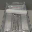 Delamu 2-Tier Multi-Purpose Bathroom Under Sink Organizers and Storage, Stackable Kitchen Pantry Organization, Pull Out Medicine Cabinet Organizer with Movable Dividers, White, 2 Pack