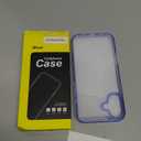 JETech Case ONLY for iPhone 16 Plus 6.7-Inch, Non-Yellowing Shockproof Phone Bumper Cover, Anti-Scratch Clear Back (Ultramarine)