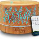 Diffusers for Essential Oils Large Room 600ml,Essential Oil Diffusers for Home with R/C,Cool Mist Humidifier,7 Colors Lights & 3 Mist Mode Waterless Auto Off for Office