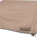 ULTCOVER Patio Furniture Sofa Cover 60W x 35D x 35H inch Waterproof Outdoor 2-Seater Loveseat Cover (Brown-35"Deep)