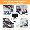 10.1 Inch Small HDMI Monitor, CCTV Security Camera Monitor with VGA AV Input, 1024x600 HD LED Display Screen, Touch Button, Built-in Speaker for DVR NVR Raspberry Pi PC Gaming
