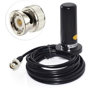 wlaniot Vehicle/Car Mobile Dual Band Antenna BNC Male Connector Magnetic Base Mount 5M RG58 Cable for BC125AT Scanner