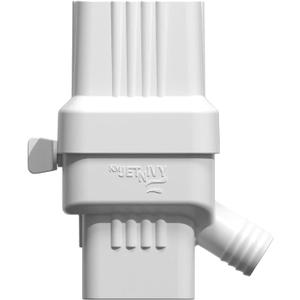 Rainwater Collection System - 2" x 3" Downspout (Adjustable, White, Plastic, Minimalist Style)
