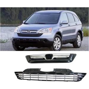 Upper Lower Chrome Grille for 2007-2009 Honda CR-V